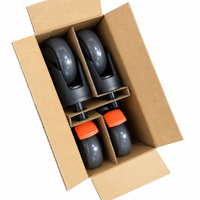 Juego de ruedas giratorias MetaPal de 5" – Paquete de 4