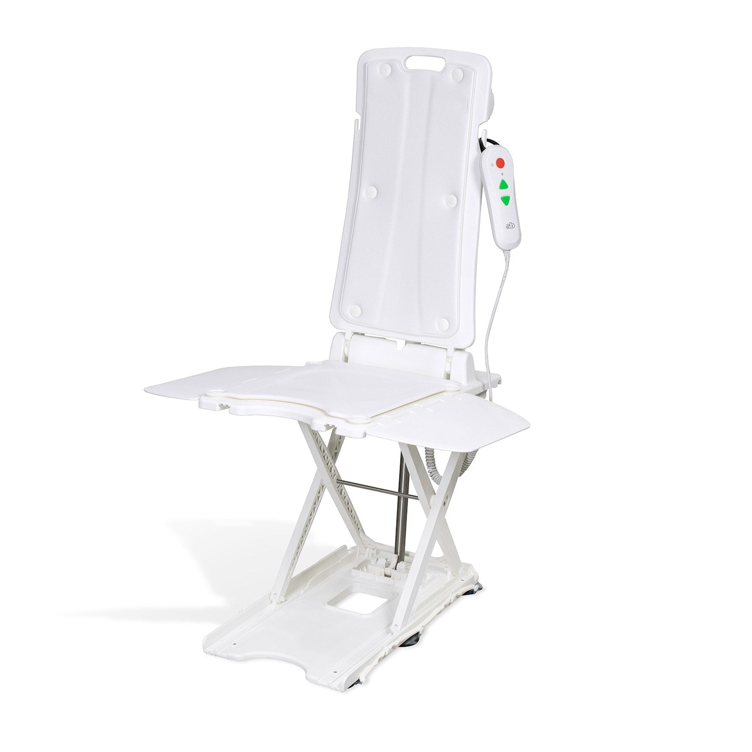 BathLyft: Battery-Operated Bath Chair  white