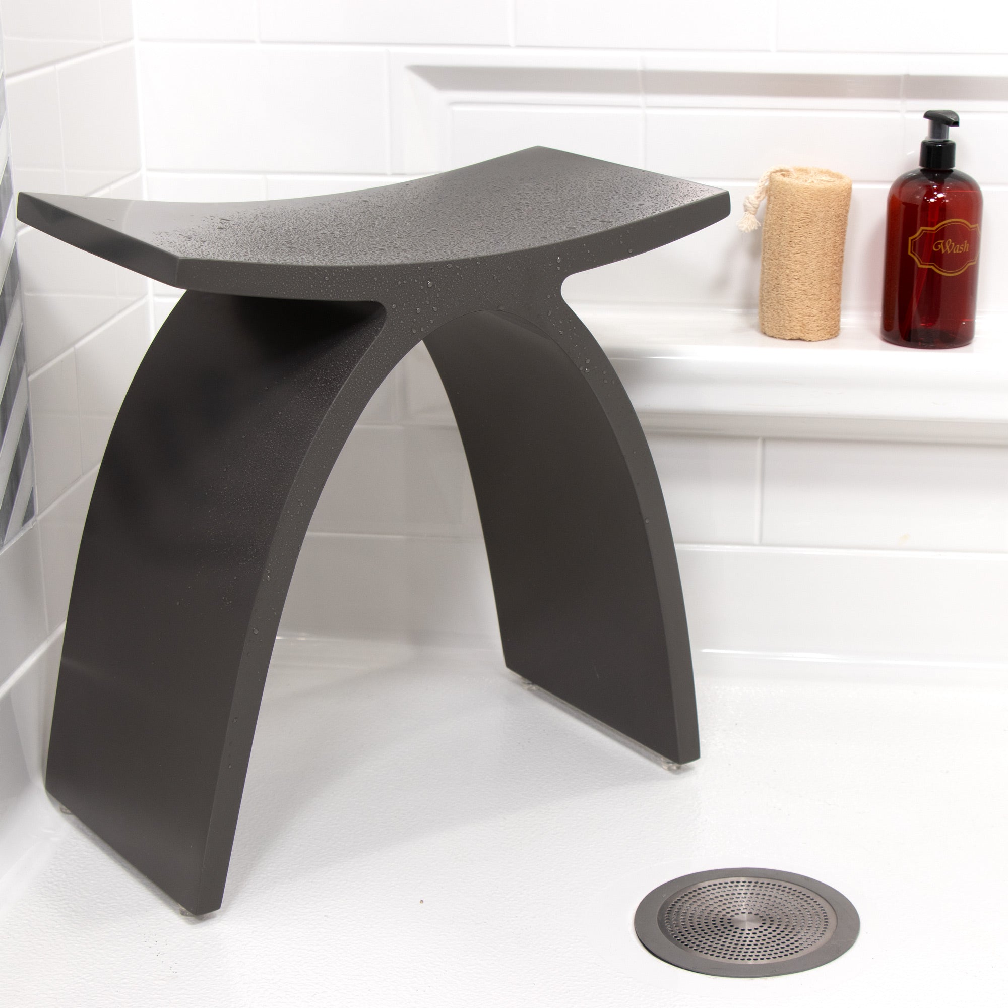 SolutionBased Refine M1 Designer Shower Stool