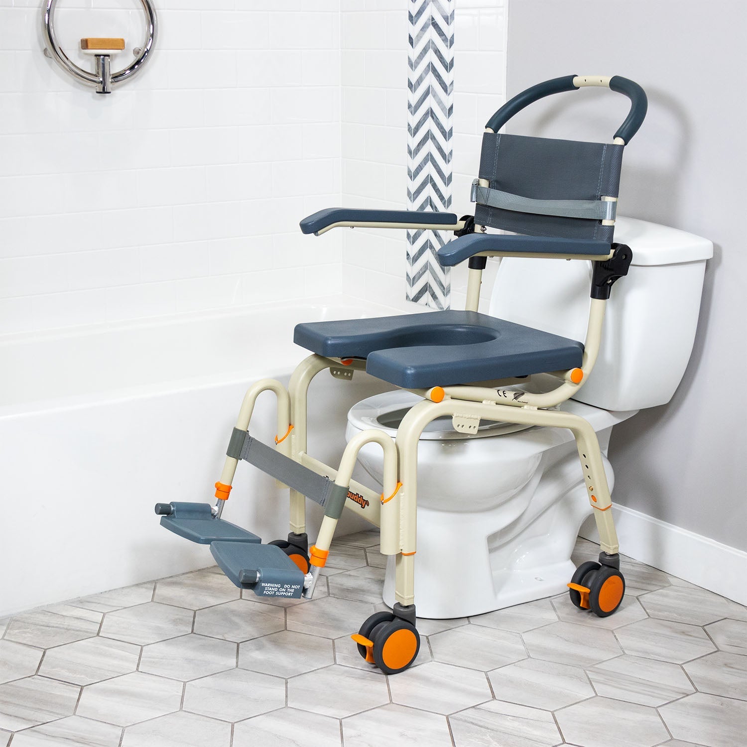ShowerBuddy SB6C Roll-in shower chair-SolutionBased